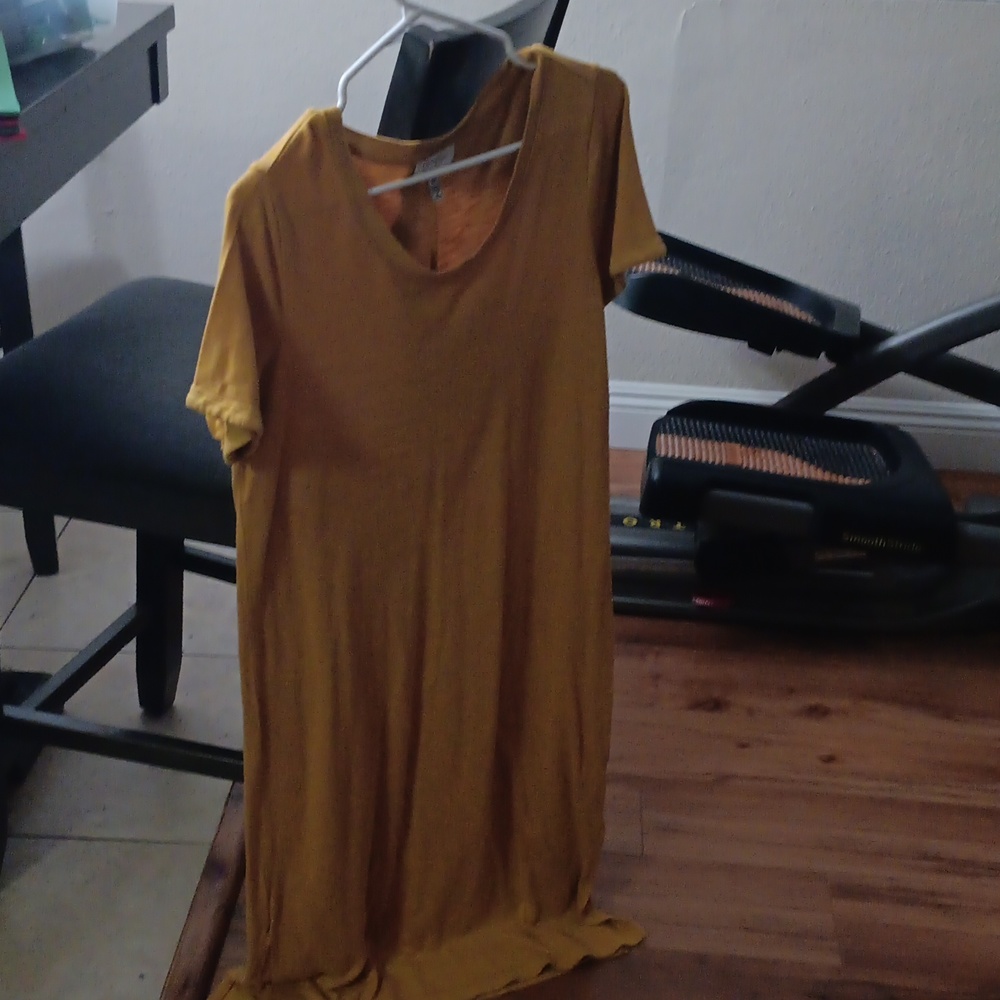 Mustard yellow dress